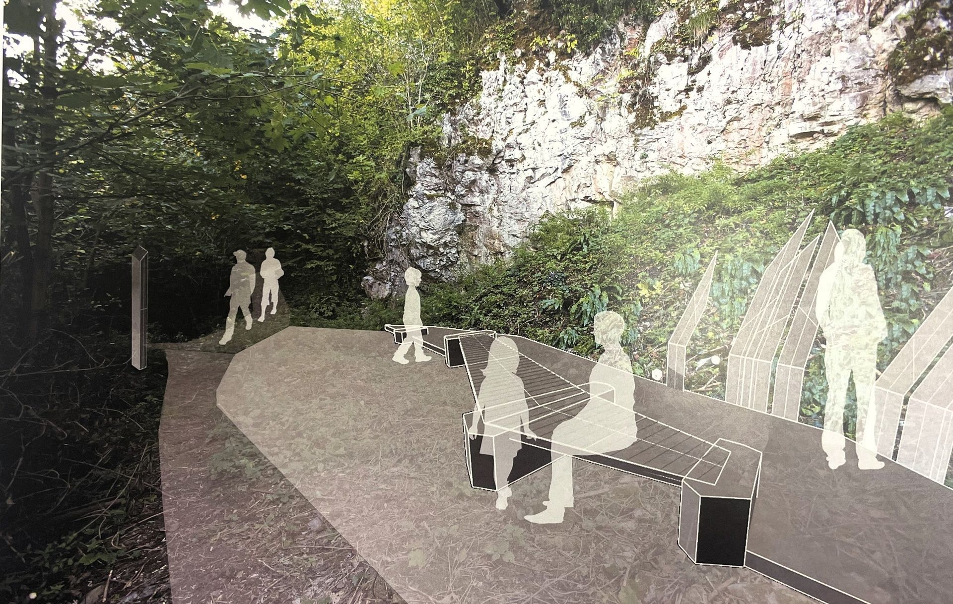 Fotomontaa poivalia ob plezaliu Ostan Pavlin