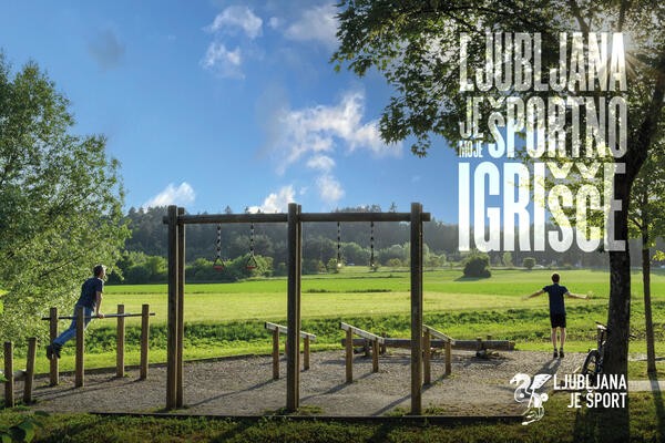 Banner Ljubljana je šport. Foto: arhiv MOL