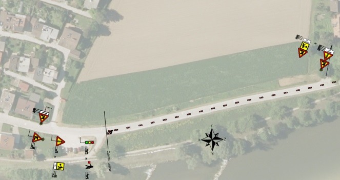 skica prometne ureditve