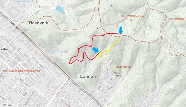 odsek zapore z obhodom