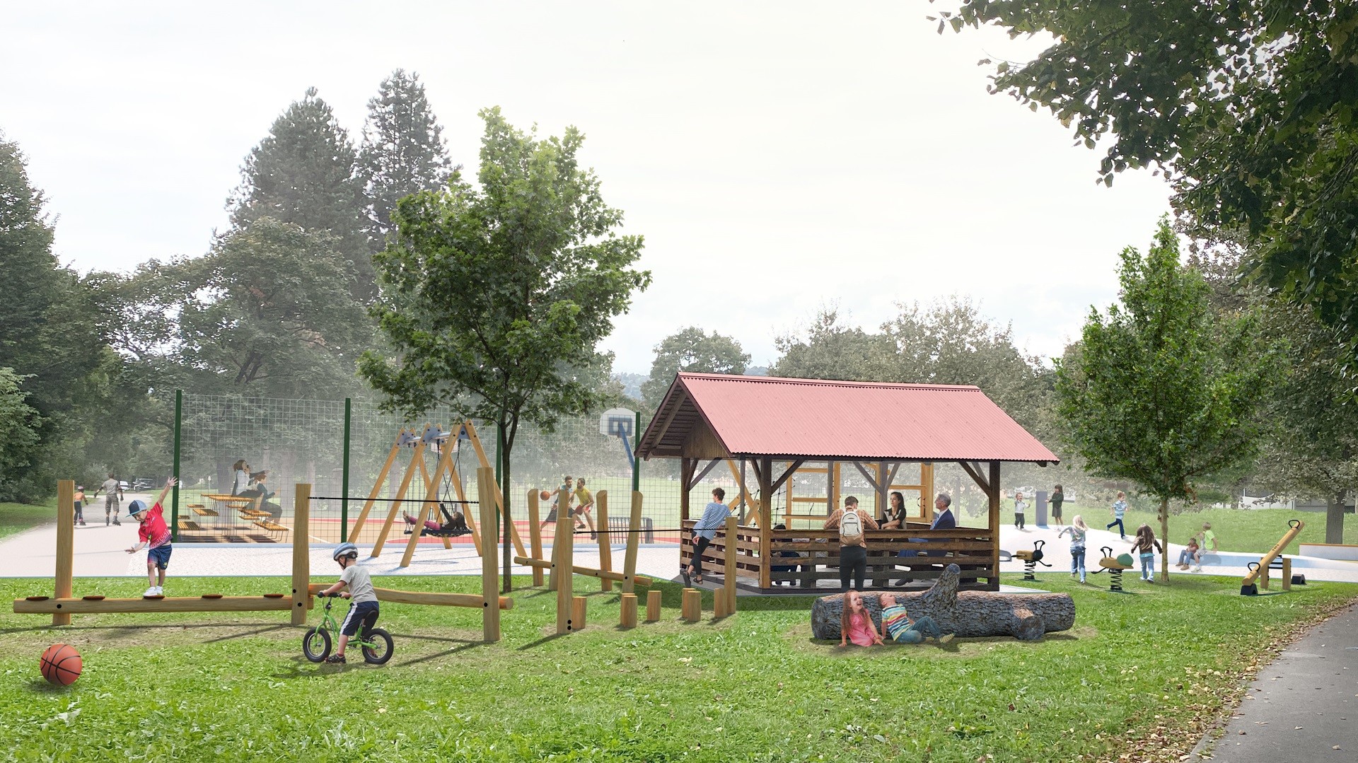 Vizualizacija igrišča na Škapinovi ulici