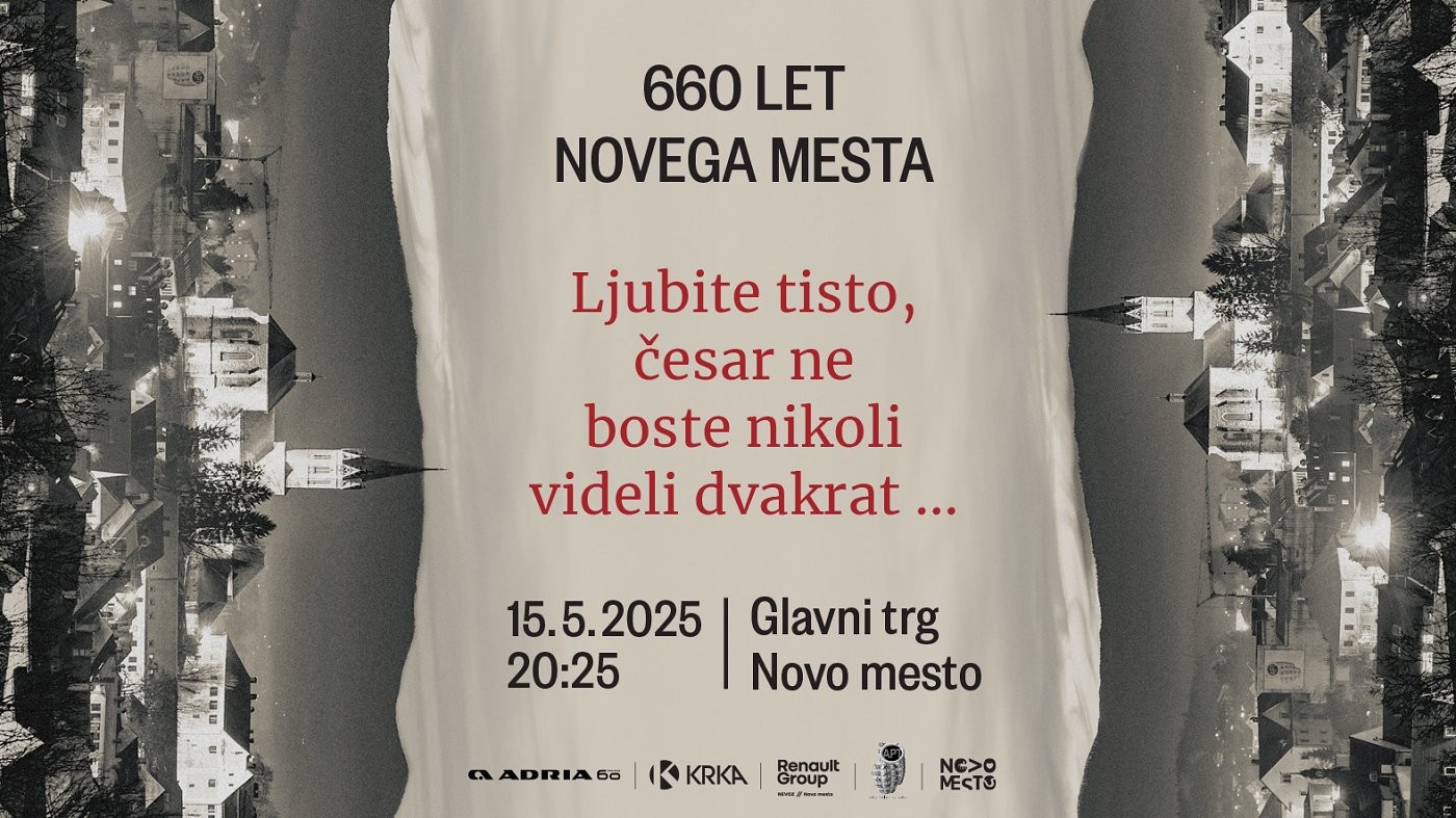 Grafika za prireditev ob 660. obletnici ustanovitve Novega mesta