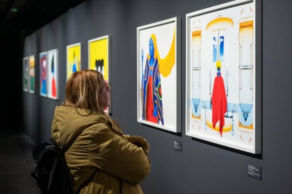 Razstava Aide Muluneh Na robu pretekle prihodnosti. Foto: Blaž Gutman, MGML