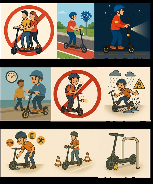 pravila vožnje z e skiroji