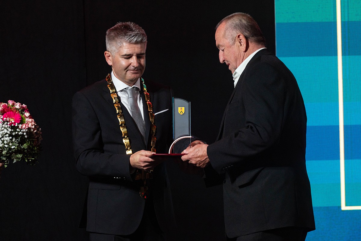 Župan Jurij Kern in Franc Omerzu