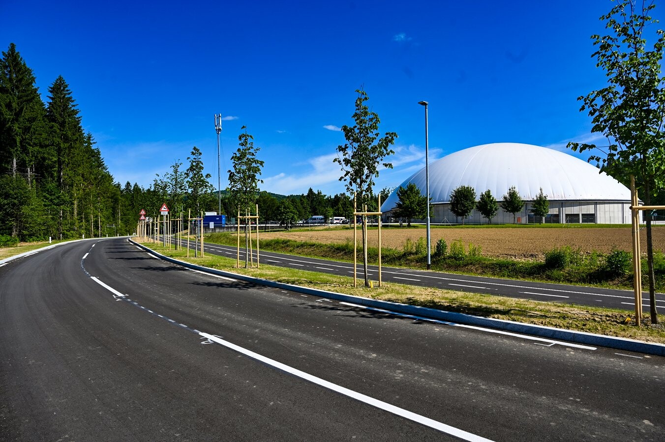 nova cesta v Češči vasi