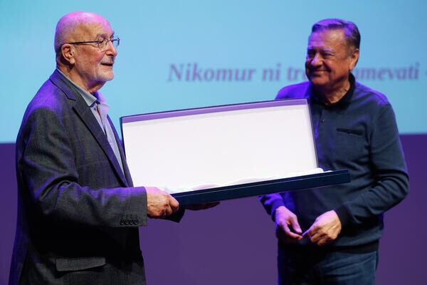 Marjan Sedmak, predsednik MZU, in župan Zoran Janković. Foto: N. Rovan