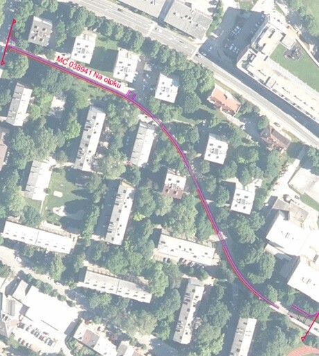 Malgajeva ulica enosmerna parkiria