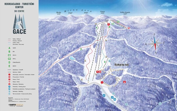 proge na smučišču na Gačah