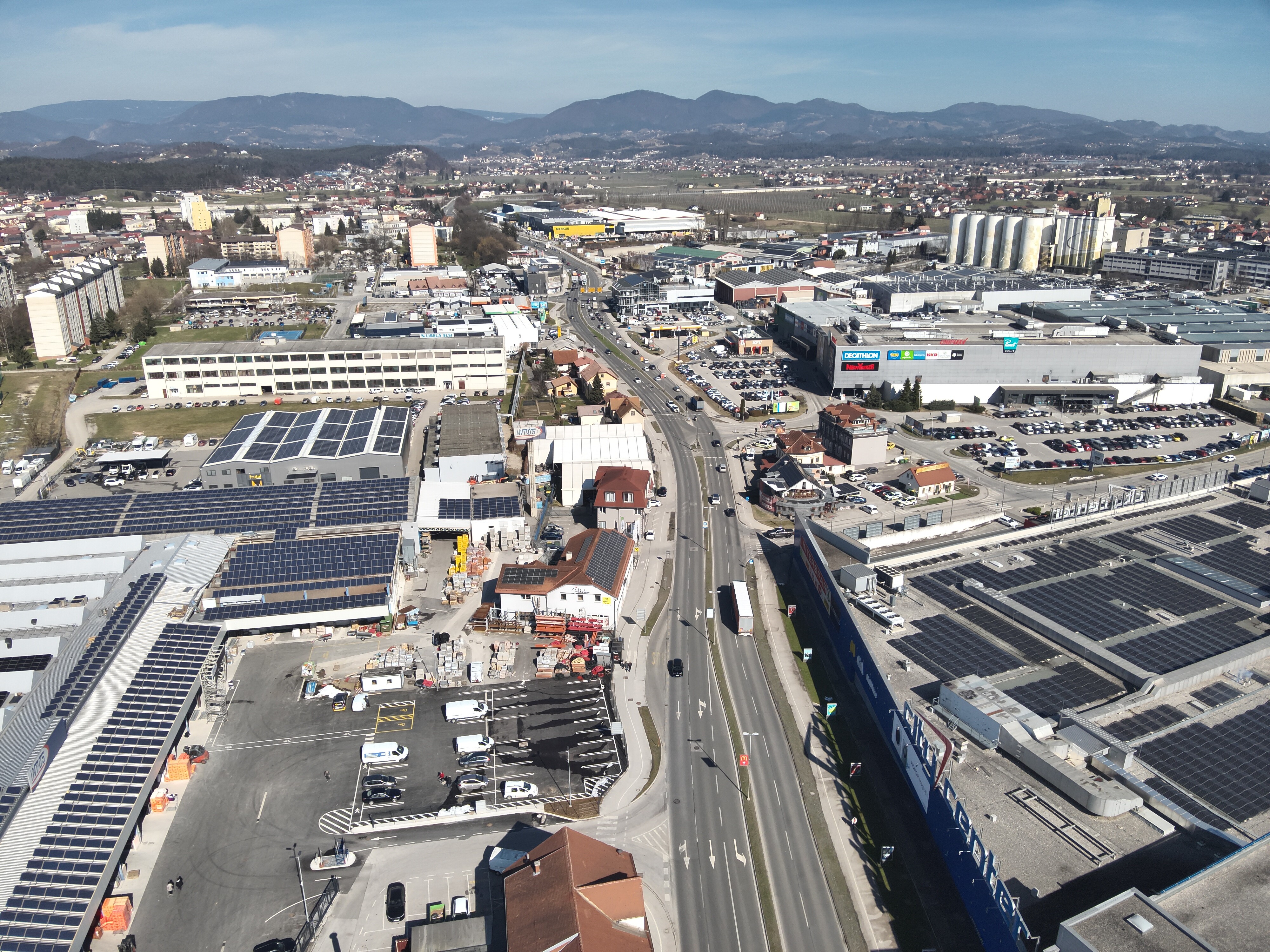 Mariborska cesta iz zraka