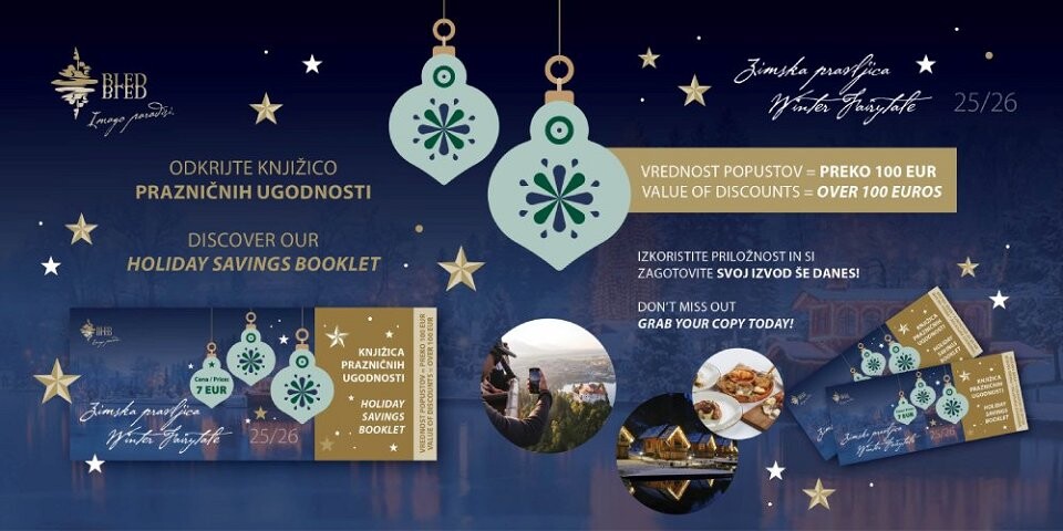 knjižica prazničnih ugodnosti pasica