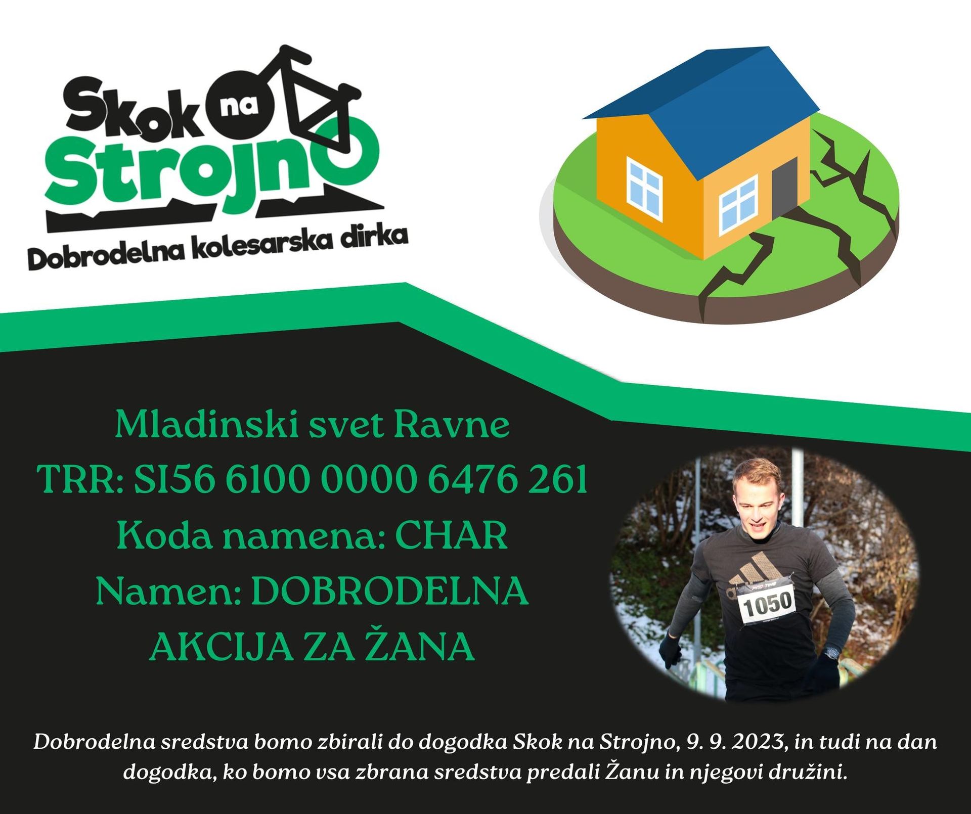 Morda je slika naslednjega: 1 oseba, kolo in besedilo