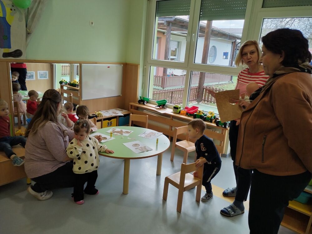 Obisk gospe Nives Zore, vodje Oddelka za predšolsko vzgojo na Zavodu RS  za šolstvo v Vrtcu Križevci ob zaključku razvojne naloge