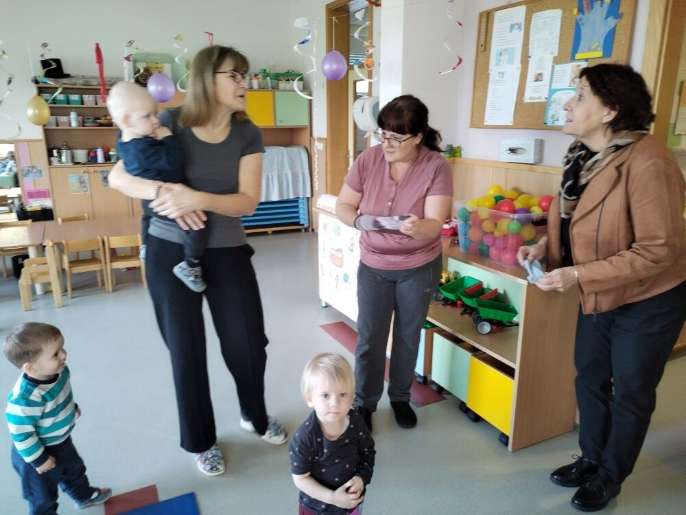 Obisk gospe Nives Zore, vodje Oddelka za predšolsko vzgojo na Zavodu RS  za šolstvo v Vrtcu Križevci ob zaključku razvojne naloge