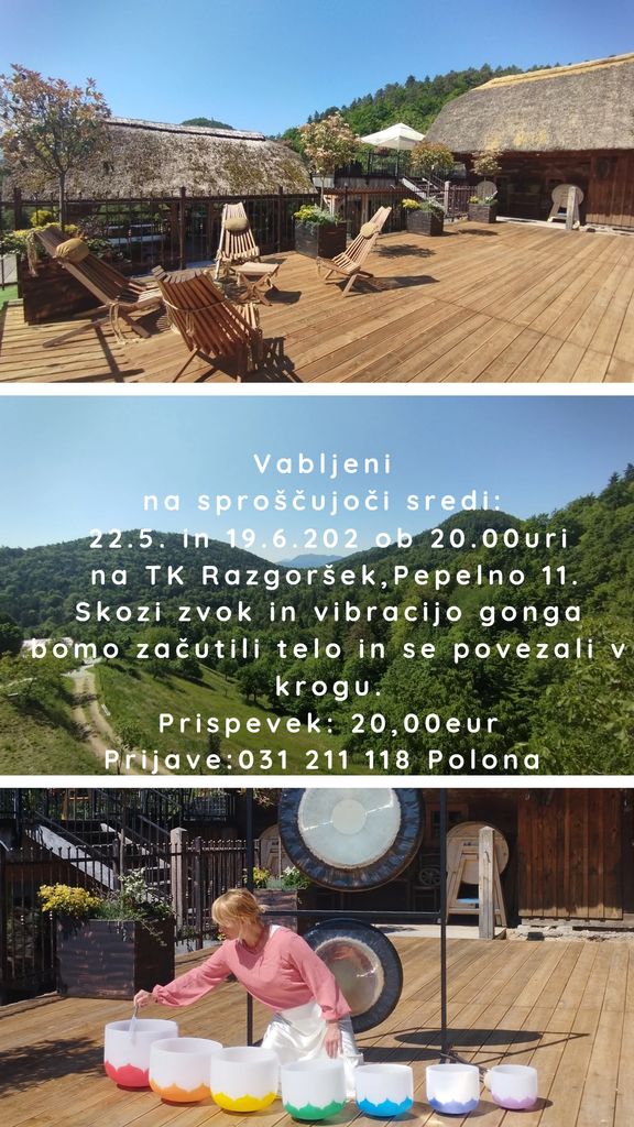 SKOZI ZVOK IN VIBRACIJO GONGA NA TURISTIČNI KMETIJI RAZGORŠEK
