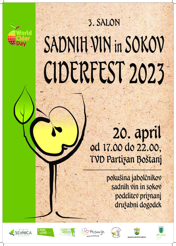 3. Salon ciderjev, sadnih vin in sokov - Ciderfest 2023