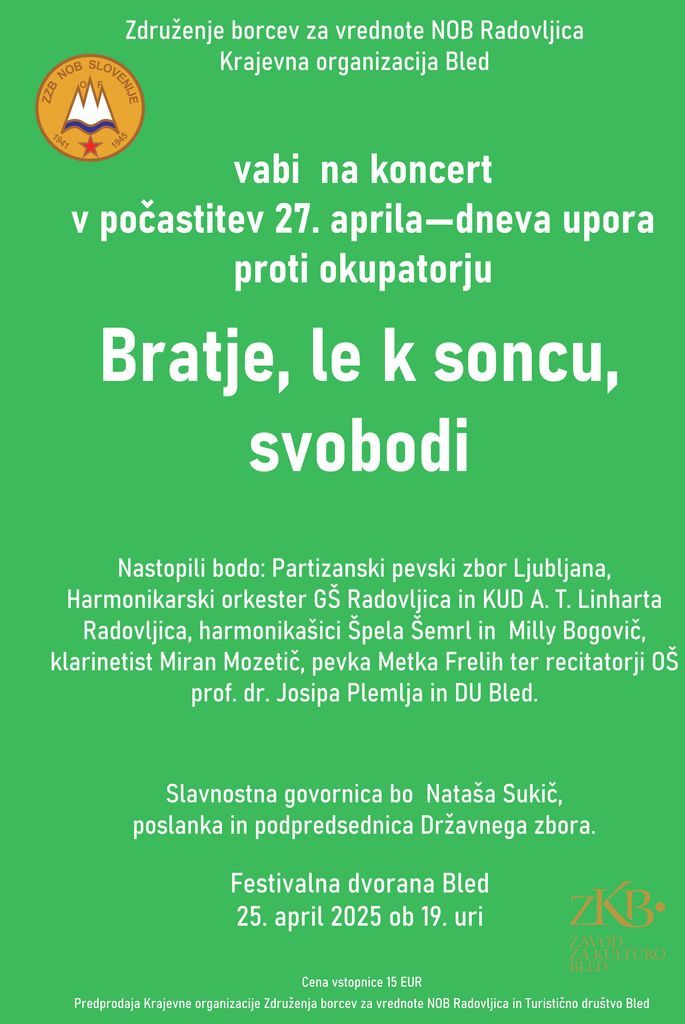 Bratje, le k soncu, svobodi