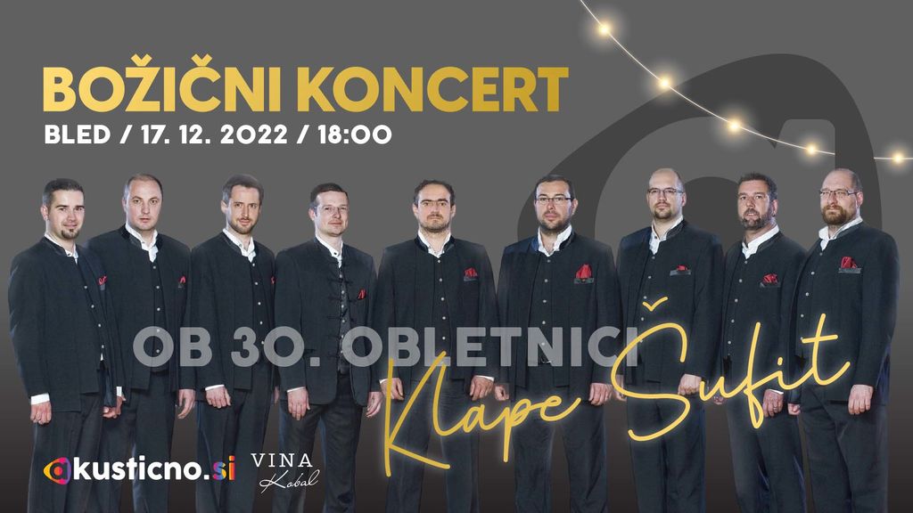 Božični koncert ob 30. obletnici Klape Šufit z Vini Kobal