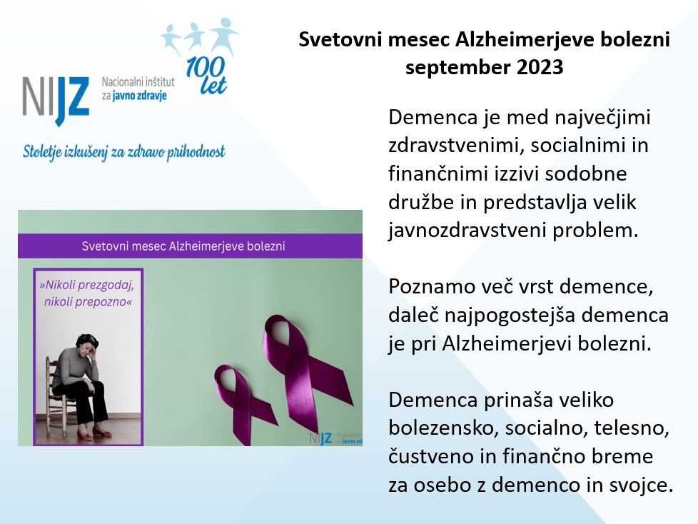 Svetovni dan Alzheimerjeve bolezni