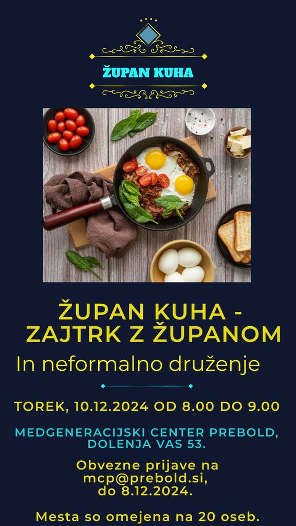 Župan kuha – Vabljeni na zajtrk in druženje