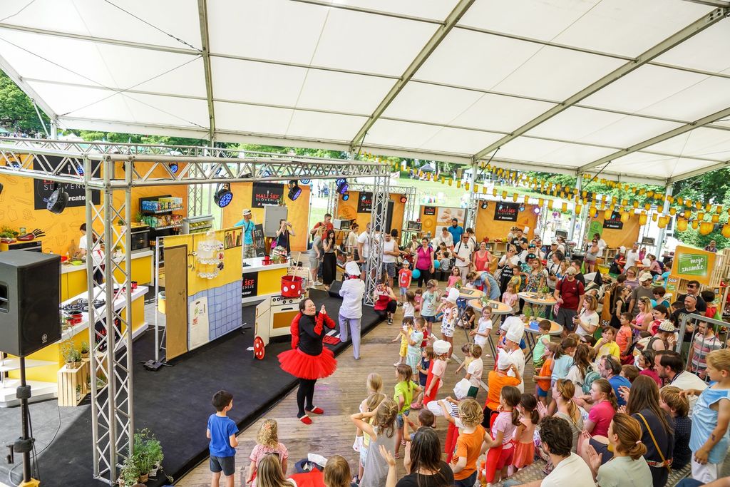 Mercator je pripravil veliko prizorišče za vse male kuharje.