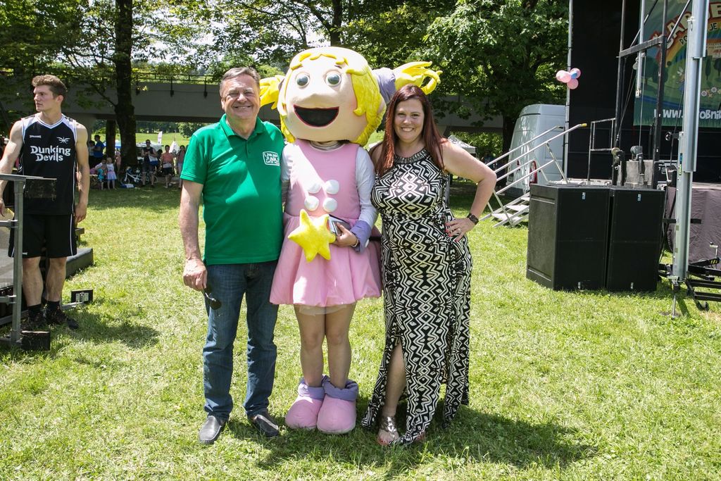 Župan MOL Zoran Janković in Barbara Novak, organizatorka dogodka Čarobni dan.