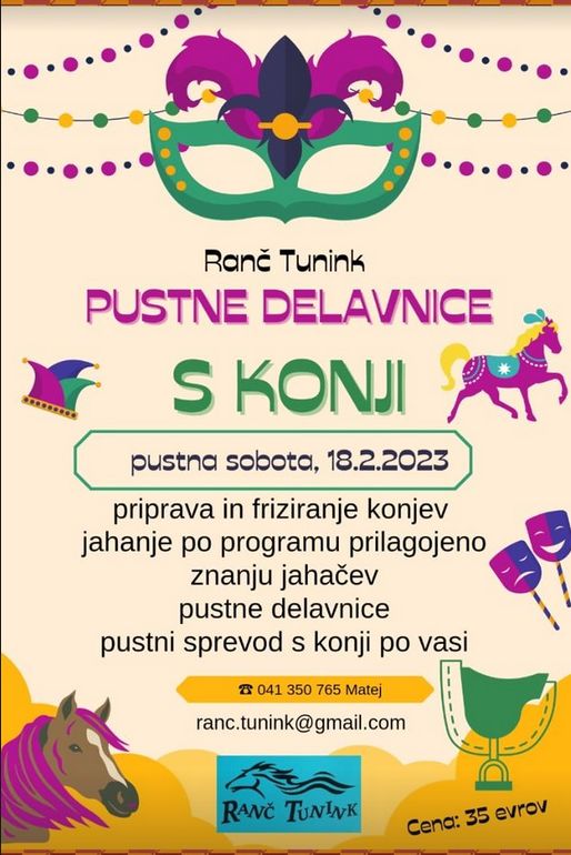 Pustne delavnice s konji