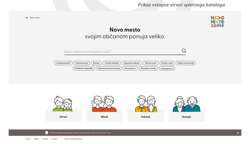Zaživel je spletni katalog Novo mesto zame
