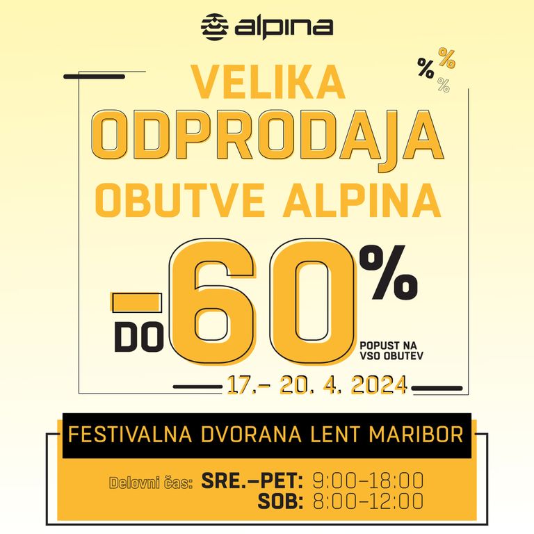 Odprodaja obutve ALPINA