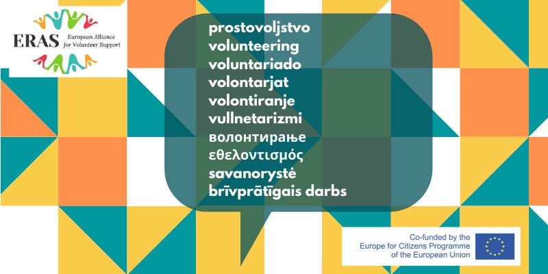 Mednarodni online dogodek projekta ERAS - evropsko zavezništvo za podporo prostovoljstvu