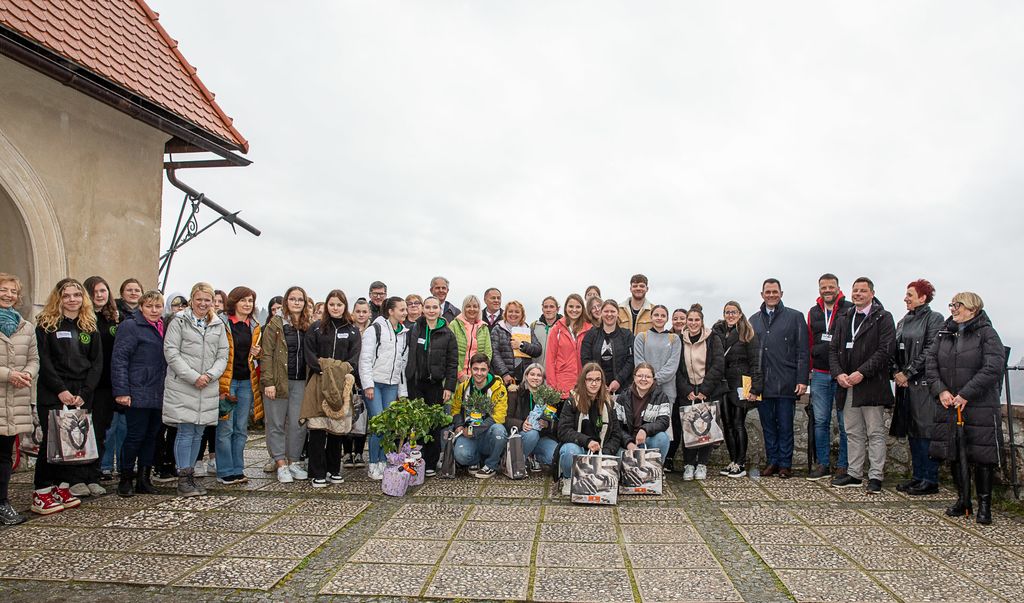 Tekmovanje mladih vrtnarjev in cvetličarjev na Blejskem gradu