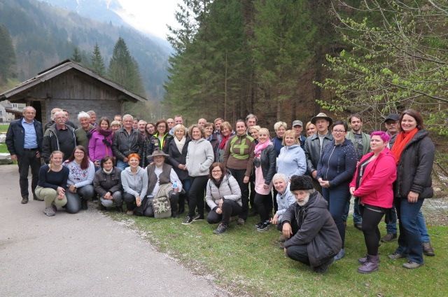 Udeleženci ekskurzije LAS Srce Slovenije v Zgornje Savinjski dolini (foto Tina Vatovec).