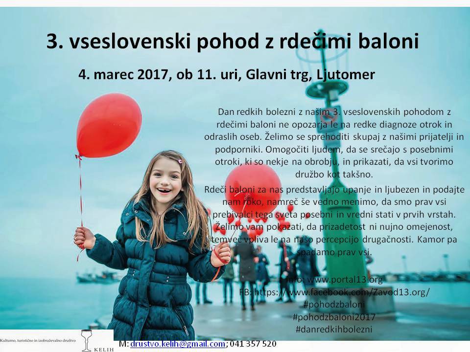 3. vseslovenski pohod z rdečimi baloni