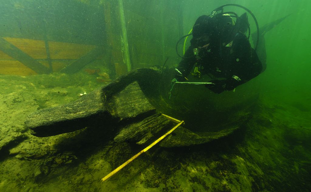 Podvodne raziskave deblaka, Ljubljanica, 2015 (foto: David Badovinac)