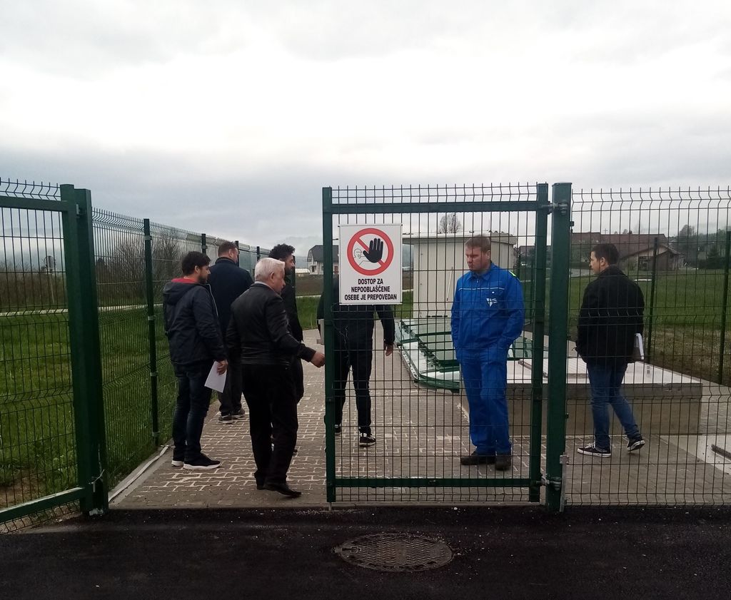 Pregled gradbenih del na čistilni napravi Podolnica