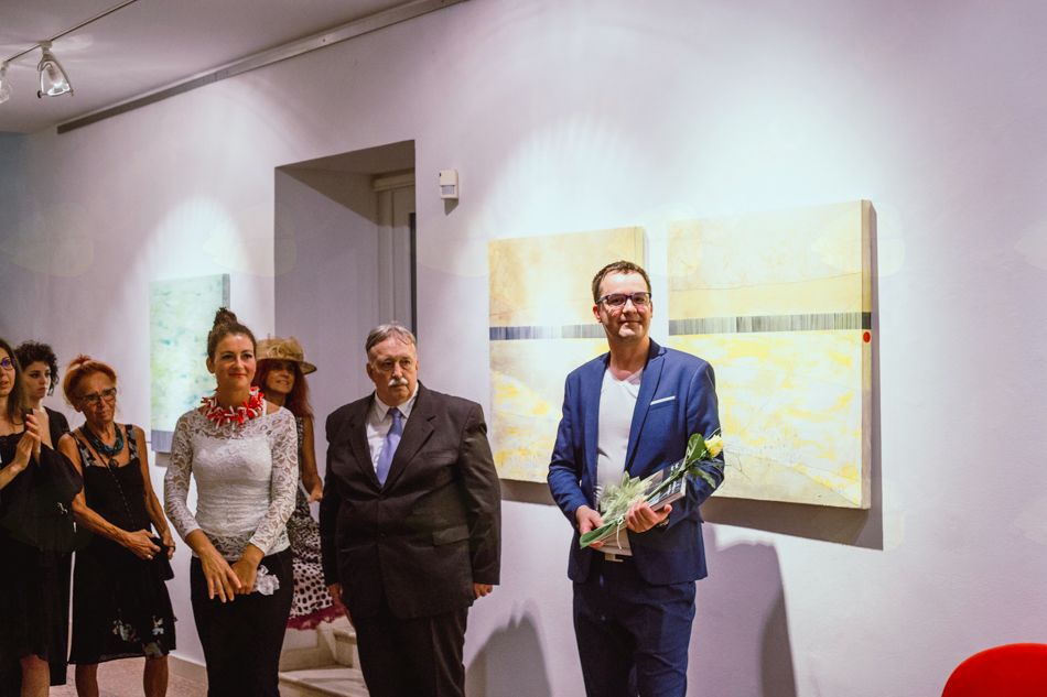 Simon Vovk razstavlja v galeriji Herman Pečarič