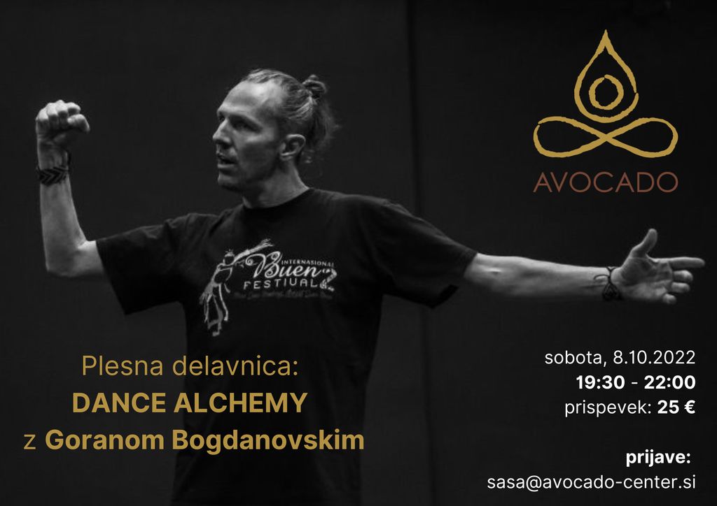 Plesna delavnica: DANCE ALCHEMY z Goranom Bogdanovskim