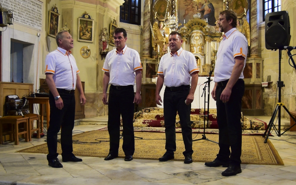 Kvartet Frankolovo sestavljajo Bojan Žnidar, Jože Koštomaj, Miro Špeglič in Boris Podjavoršek.