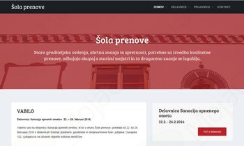 Vabilo na delavnico Sanacija apnenih ometov (22.–26.2.2016) 