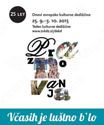25. Dnevi evropske kulturne dediščine (25.9.-3.10.2015)