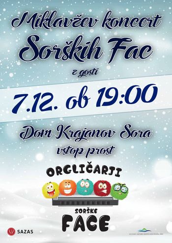 Miklavžev koncert Sorških fac
