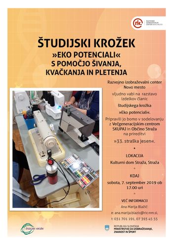 razstava izdelkov študijskega krožka "Eko potenciali"