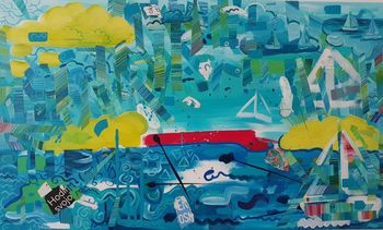 Otvoritev razstave abstraktnih slik IZGUBLJENA V BARVAH