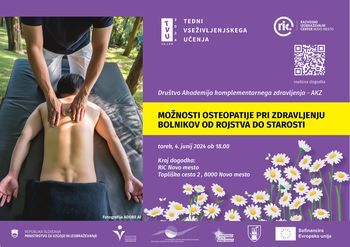MOŽNOSTI OSTEOPATIJE PRI ZDRAVLJENJU BOLNIKOV OD ROJSTVA DO STAROSTI