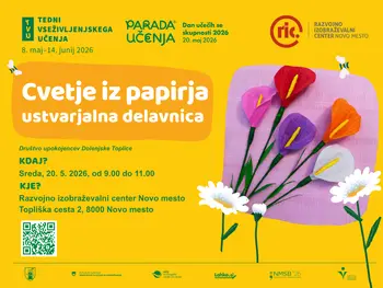 Cvetje iz papirja: ustvarjalna delavnica