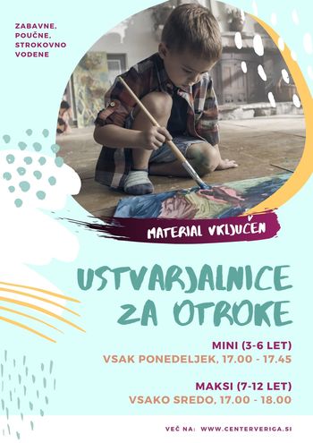 USTVARJALNICE ZA OTROKE z oktobrom v Lescah!