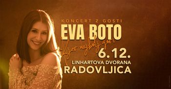 Koncert EVA BOTO - Kjer najbolj gori / Linhartova dvorana, petek, 6.12.2024