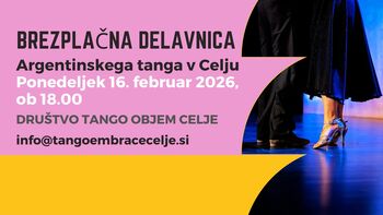 BREZPLAČNA DELAVNICA ARGENTINSKEGA TANGA V CELJU