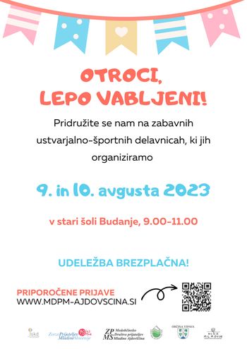 Počitniške delavnice za otroke v Budanjah 