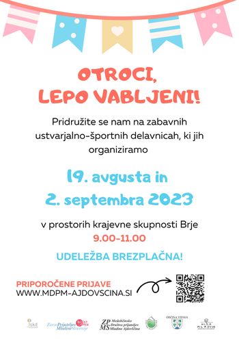 Počitniške delavnice za otroke na Brjah